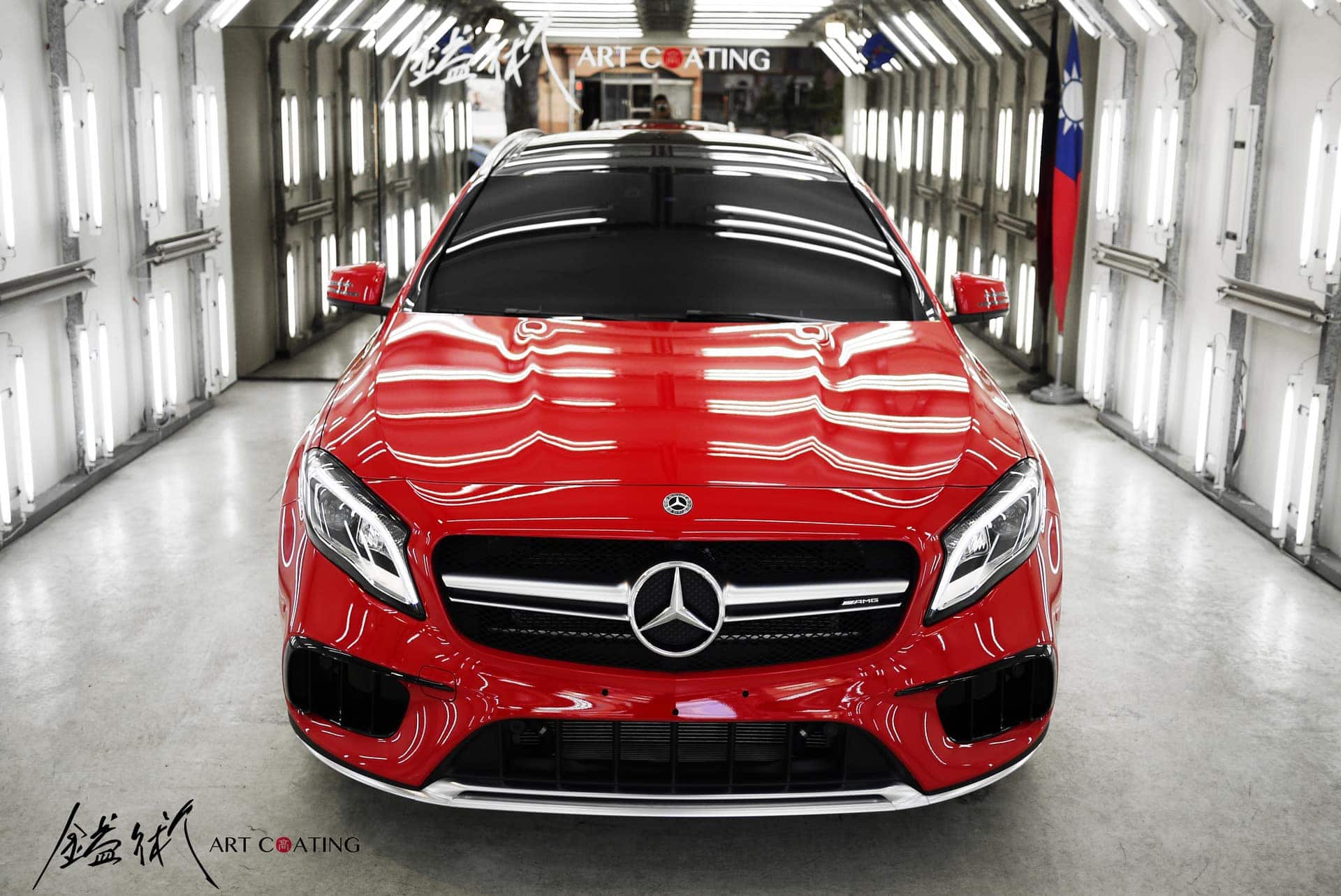 Benz 賓士 GLA45 紅色作品主圖