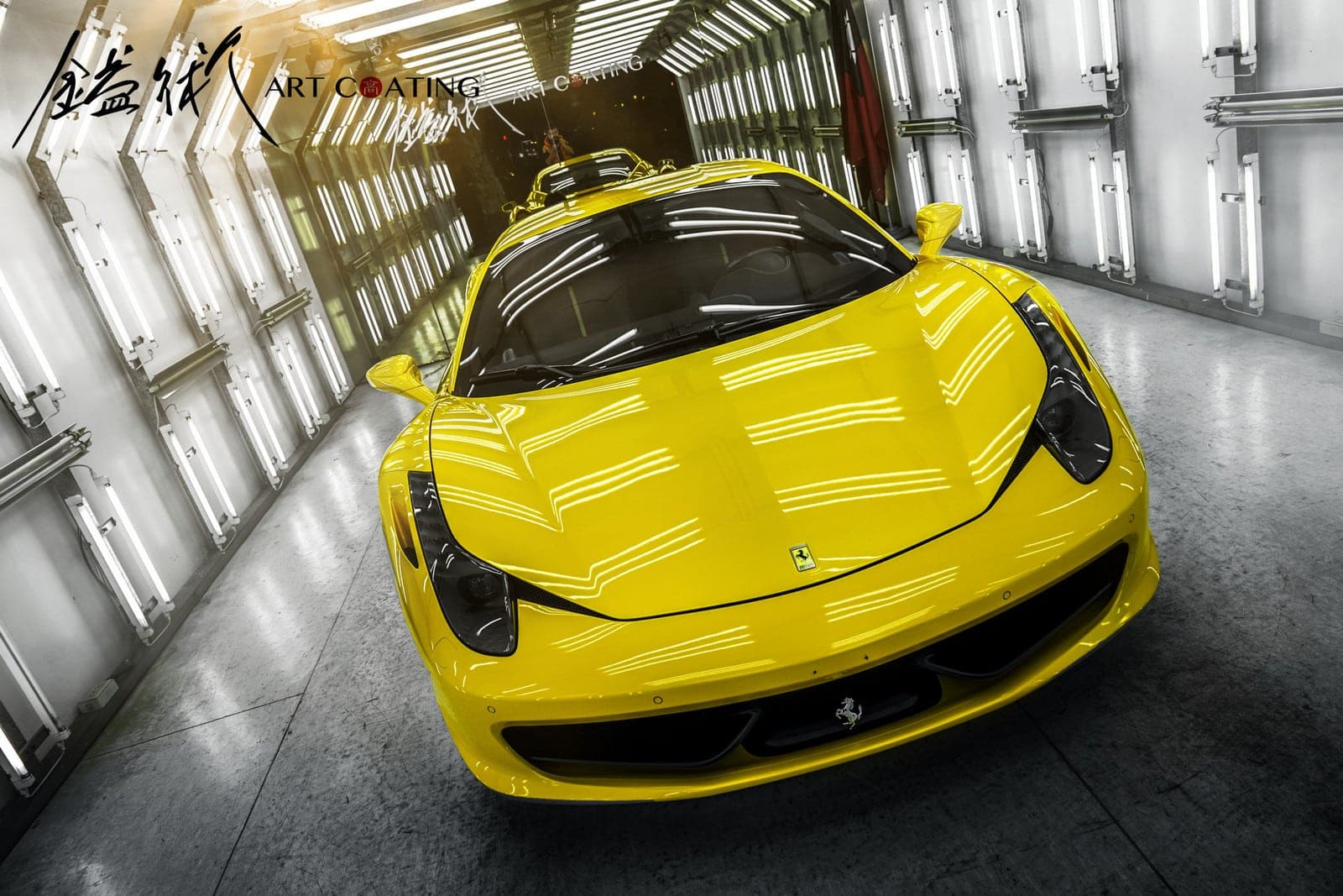 Ferrari 法拉利 458 黃色作品主圖
