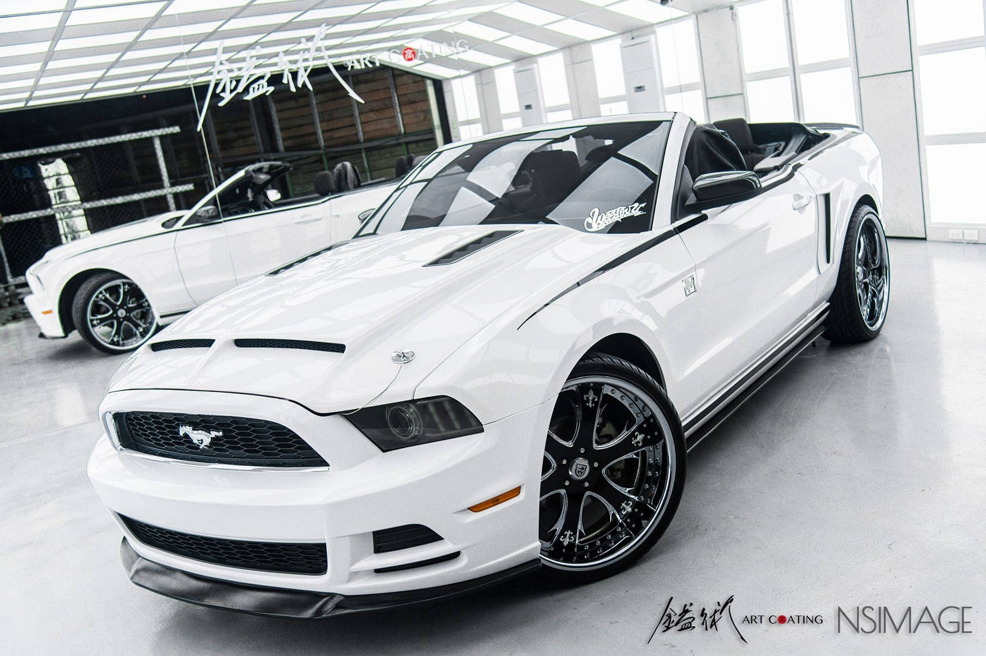 Ford 福特 Mustang 野馬 Convertible 白色作品主圖