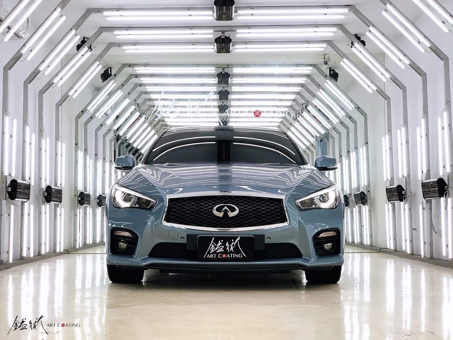 Infiniti Q50s 冰沁藍作品主圖