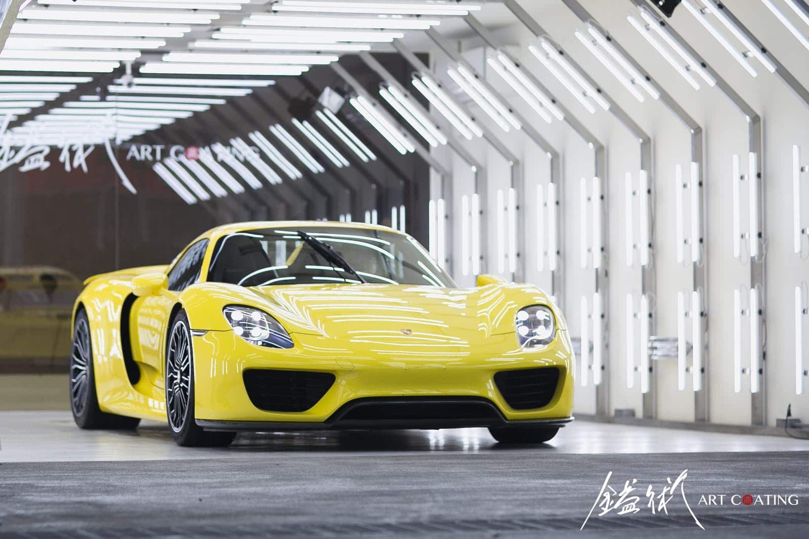 Porsche 保時捷 918 Spyder 黃色作品主圖