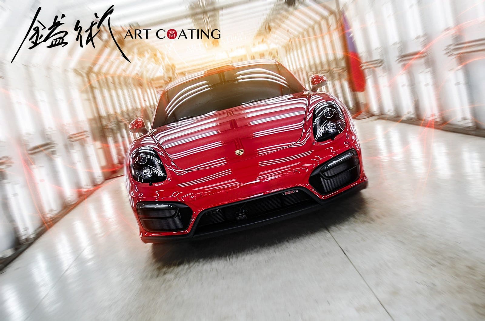 Porsche 保時捷 Cayman GTS 紅色作品主圖