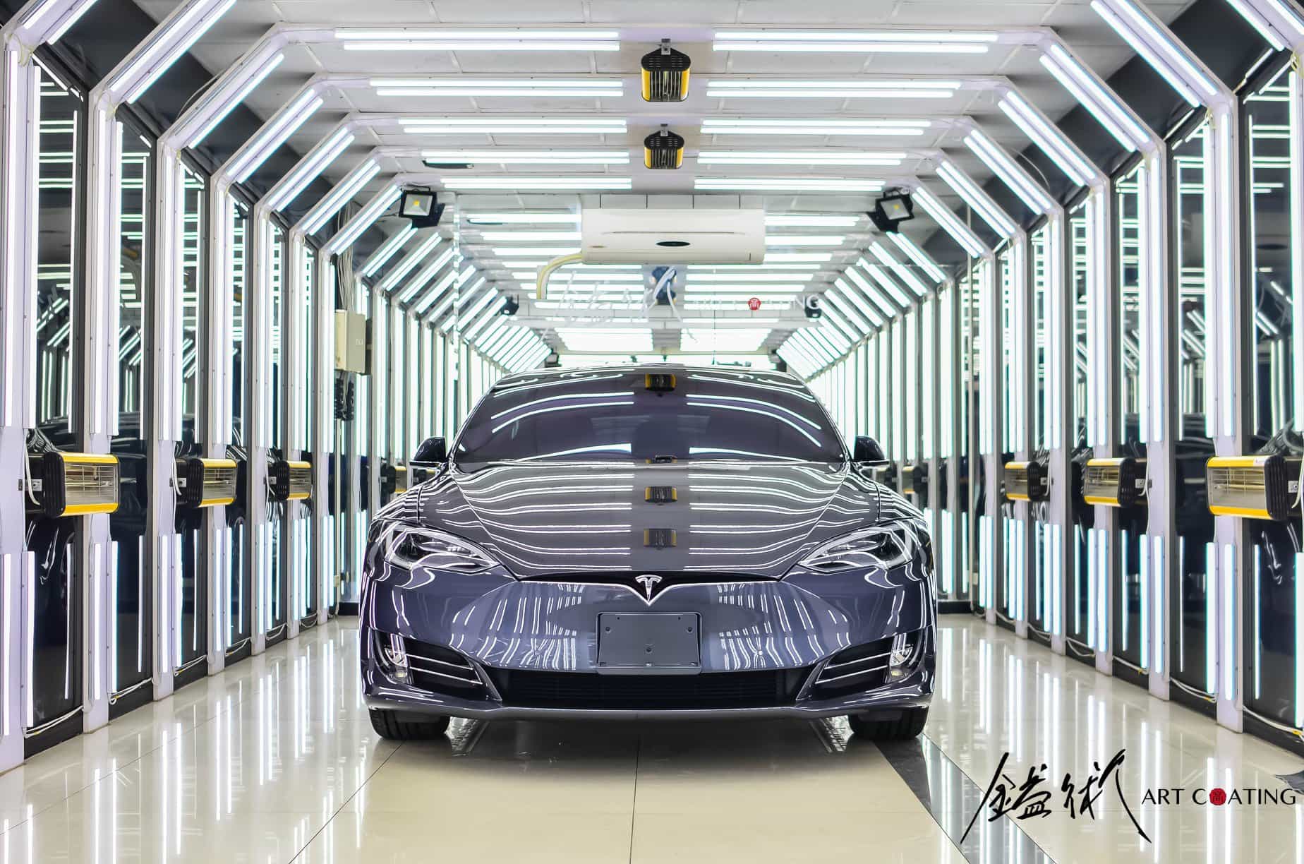 Tesla 特斯拉 Model-S 紫色作品主圖