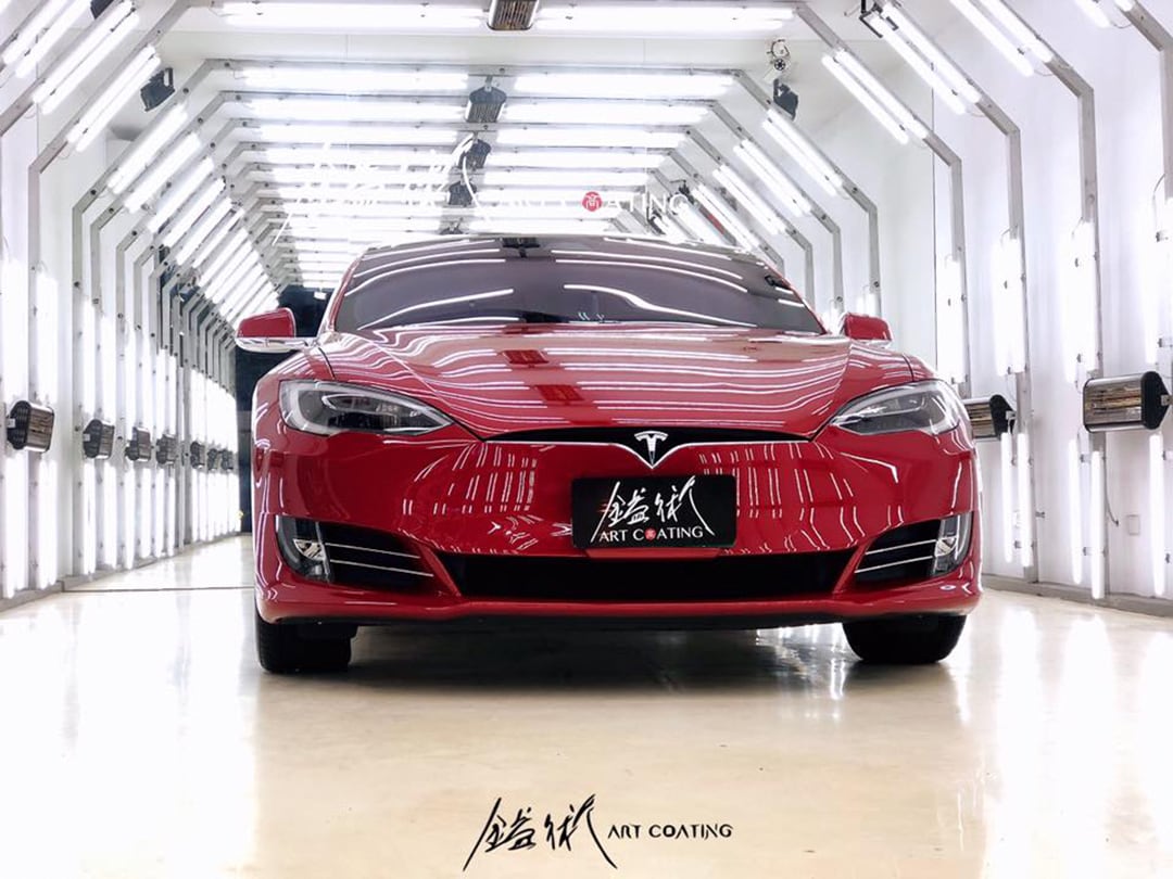 Tesla 特斯拉 Model-S 紅色作品主圖