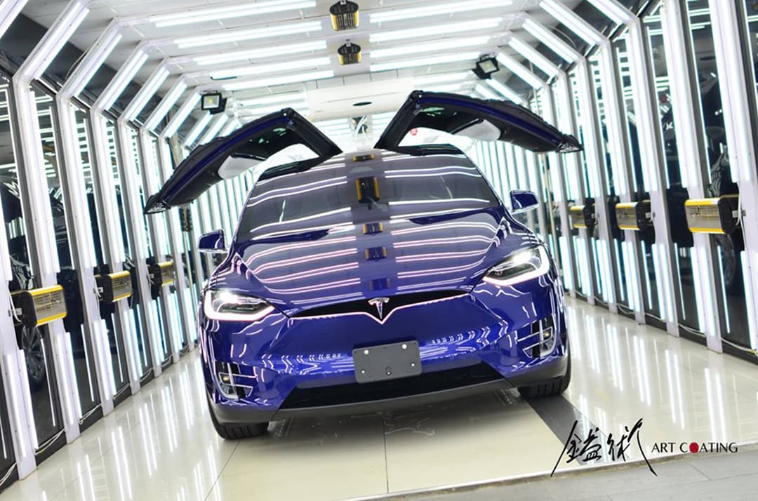 Tesla 特斯拉 Model-X 藍色作品主圖