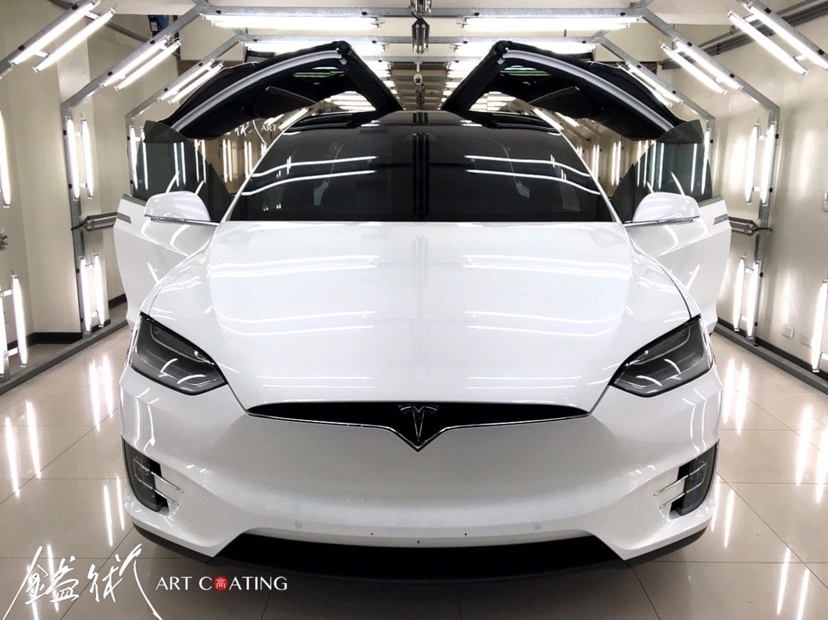 Tesla 特斯拉 Model-X 白色作品主圖